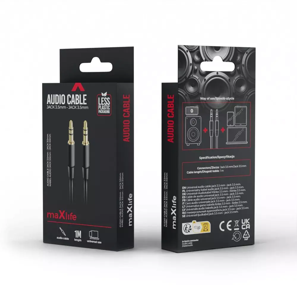MaXlife OEM0002431 3.5mm Audio Cable 1m Photo 3