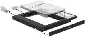 Адаптер лоток 3.5"→2.5" Icy Dock MB038TP-B — чёрный, один отсек для установки в 3.5" отсек