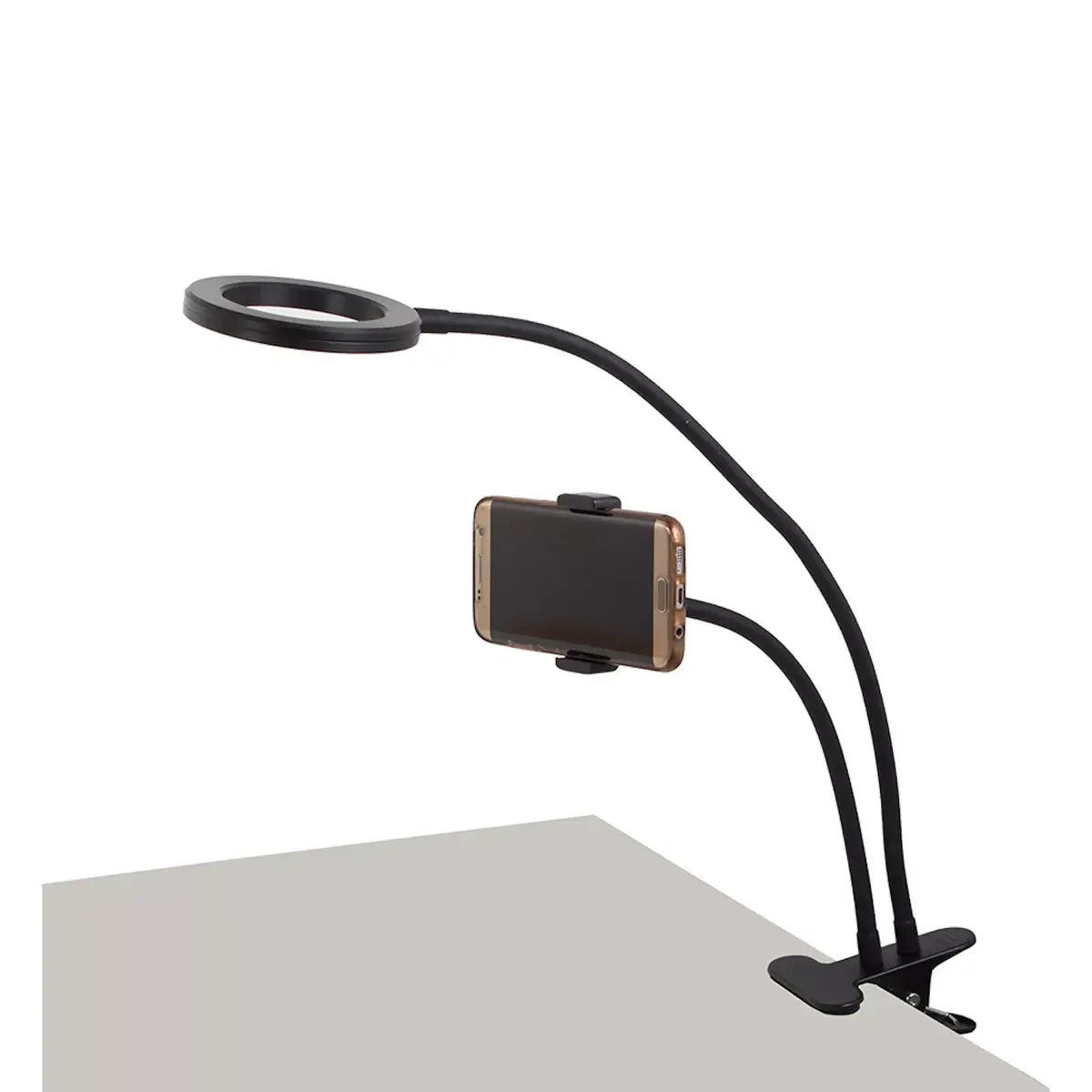 E-LIGHT TF настольный кольцевой свет 11 см с держателем Photo 6