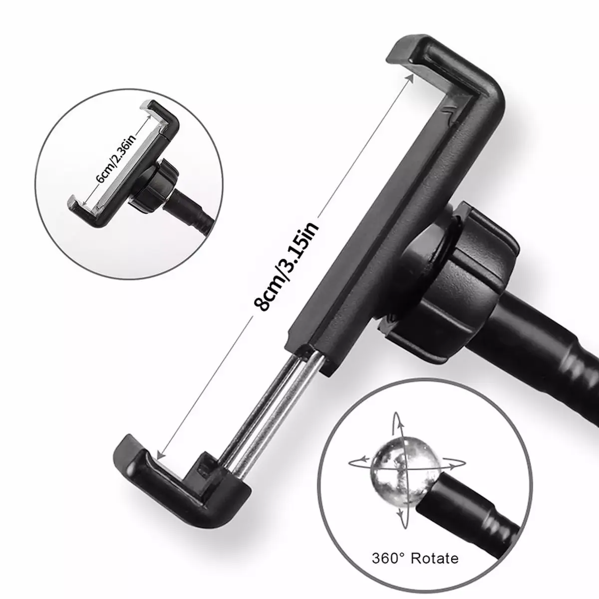 E-LIGHT TF настольный кольцевой свет 11 см с держателем Photo 7