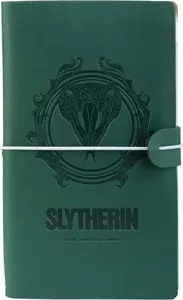 Leather Travel Notebook Harry Potter Slytherin 12 x 19.6 cm, Green