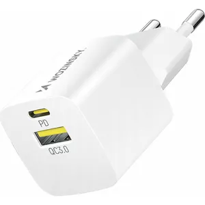 Wall Charger Wozinsky WWCEAC GaN 33W with USB-C and USB-A, white