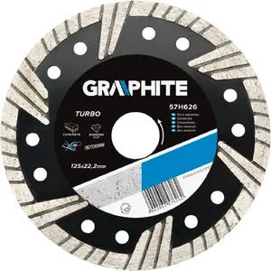 Dimanta griešanas disks 230 x 22,2 mm GRAPHITE 57H630 — segmenta mala, mitrai/sausai griešanai