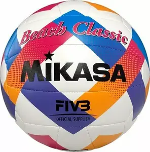 Волейбольный мяч MIKASA Beach Classic BV543C-VXA-O размер 5 бело‑сине‑розовый