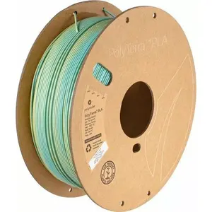 3D Printer Filament Poly PolyTerra PLA Dual Chameleon 1.75 mm 1 kg Teal–Yellow