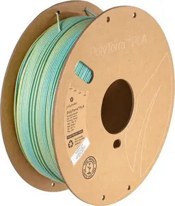 3D Printer Filament Poly PolyTerra PLA Dual Chameleon 1.75 mm 1 kg Teal–Yellow
