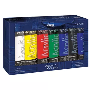 KREUL el Greco Acrylic Paint Set, 6 Colors, 75 ml Tubes