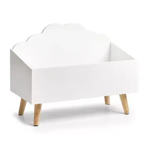Rotaļlietu glabāšanas lāde ZELLER 13503, brīvi stāvoša balta, 580×280×450 mm