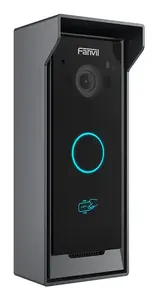 Видеодомофон Fanvil i60 с 1 кнопкой, 2 МП CMOS-камерой, углом обзора 140°, ИК-подсветкой, Bluetooth и классом защиты IP65, черный