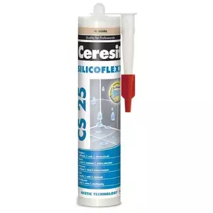 Sanitārais silikons CERESIT CS25 280 ml — krāsa Siena 47