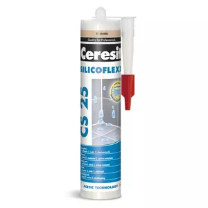 Sanitary Silicone Sealant CERESIT CS25 Bahama 280 ml — MicroProtect, mold-resistant
