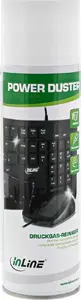 Cleaning spray InLine Power De-Duster for PC/Server — high-pressure 400 ml, for screens and plastics