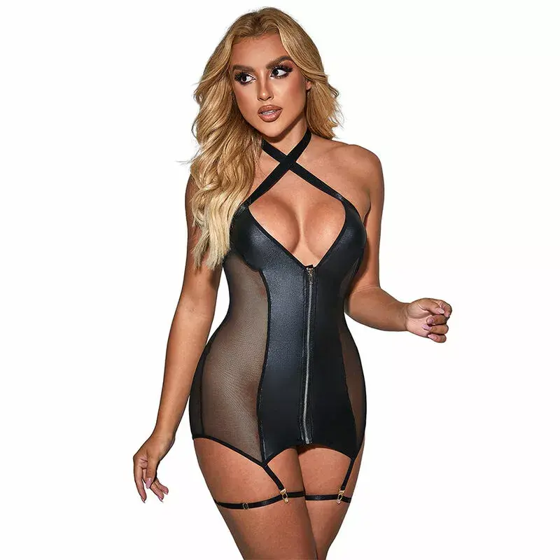 Платье SUBBLIME L/XL 954451 SEXY MESH DRESS LEATHER Photo 3