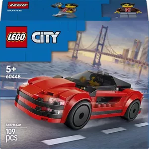 Construction toy LEGO City Red Sports Car 2-seat model 60448, 109 pieces, recommended age 5+