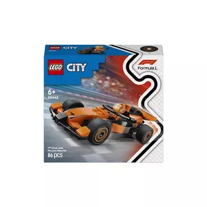 LEGO City F1 Racer McLaren Racing Car 60442 — building set, 86 pieces, 1 minifigure, age 6+