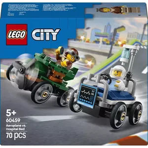 Construction toy LEGO City set 60459 — Airplane vs. Hospital Bed, 70 pieces, 2 minifigures, age 5+