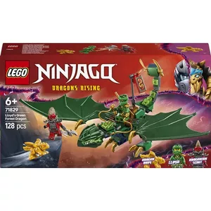 Construction toy set LEGO NINJAGO 71829 Lloyd's Green Forest Dragon, 128 pieces, 2 minifigures, for ages 6+