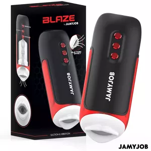 Masturbators JAMYJOB Silikons Melns