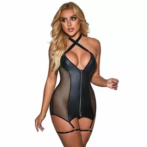 Korsets SUBBLIME S/M Melns 954444 SEXY MESH LEATHER