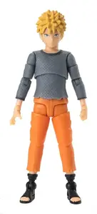 Action Figure Bandai Naruto Uzumaki model 87537 — for ages 4+, grey and orange costume