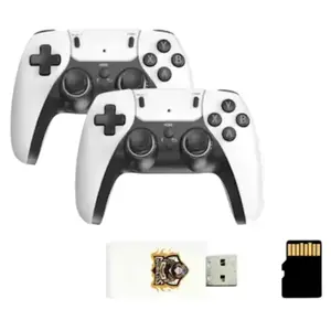 Game Console, GameBox HY01, 64bit Retro, 20K Games, 4K USB Stick, 2 Wireless Controllers, White