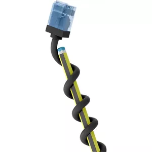 Network cable GOOBAY 74238 Cat6a U/UTP 3 m, RJ-45 to RJ-45, black, gold-plated contacts