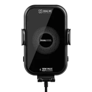 Wireless charging car holder Obal:Me OMWGCH01 15W Black for smartphones