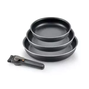Cookware set Tescoma VARIO 20/24/28 cm pans with removable handle, induction-ready aluminum, non-stick