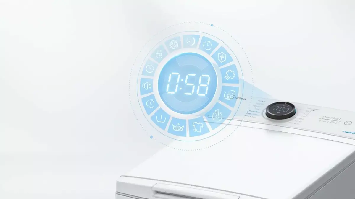 Стиральная машина Midea MF100T60B/W-HR с верхней загрузкой Photo 5