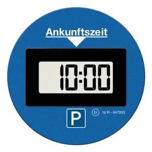 Электронный парковочный диск Needit Park Lite One — синий, ABS/PMMA, батарея CR‑2450 3V, 100×100×18 мм