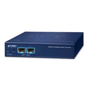 PLANET 2-Port 10G/1GBASE-X SFP+ Сетевой медиаконвертер Синий Металлический корпус
