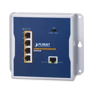 Сетевой передатчик и приемник PLANET WGS-E304PT Industrial PoE+ 1-Port до 4-Port