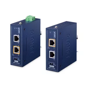 Передатчик и приёмник сети PLANET LRP-111U-KIT — металлический корпус, дальность до 100 м, настольный/настенный монтаж