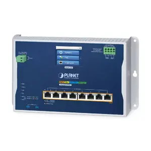 PLANET Industrial 8-Port Wall-mount Switch WGS-4215-8P2XV PoE