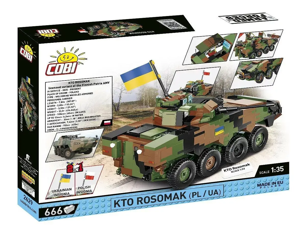 Cobi konstruktors KTO Rosomak 2‑in‑1 (COBI-2629) Photo 3