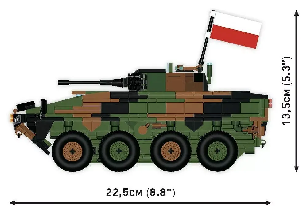 Cobi konstruktors KTO Rosomak 2‑in‑1 (COBI-2629) Photo 7