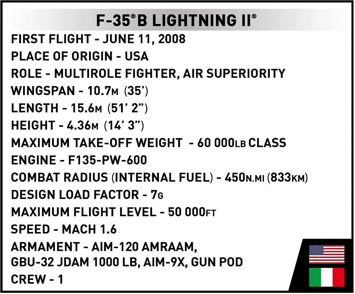 Cobi F-35B STOVL Lightning II 5895 construction toy Photo 12