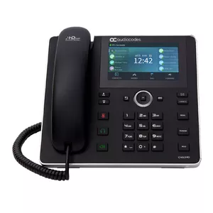 IP-телефон AUDIOCODES C450HD — 5" TFT 1280x720, PoE, Gigabit Ethernet, 8 линий, проводная трубка, черный