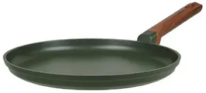 Resto 93712 Crepe Pan, 28 cm, Round, Green and Wood