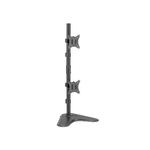 Dual Vertical Monitor Tabletop Stand Equip 17"-32"