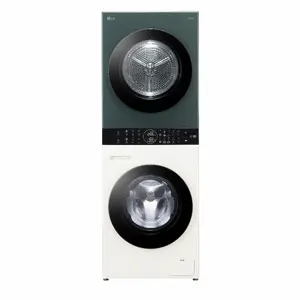 Washer dryer LG WT1210EGF freestanding front-load, 22 kg, 1400 RPM, Green/White