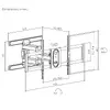 Full Motion TV Mount Bracket Equip 43"-100" Photo 5