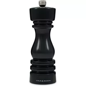 Salt mill Cole and Mason GB02H233096, 18 cm, black, beech wood, ceramic anti-corrosion mechanism