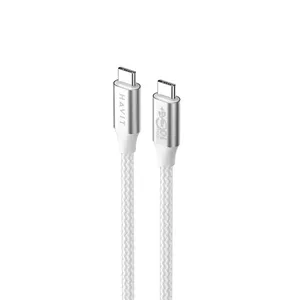Havit CB6290 USB Type C to USB Type C cable 1 m 10 Gbit/s Grey White