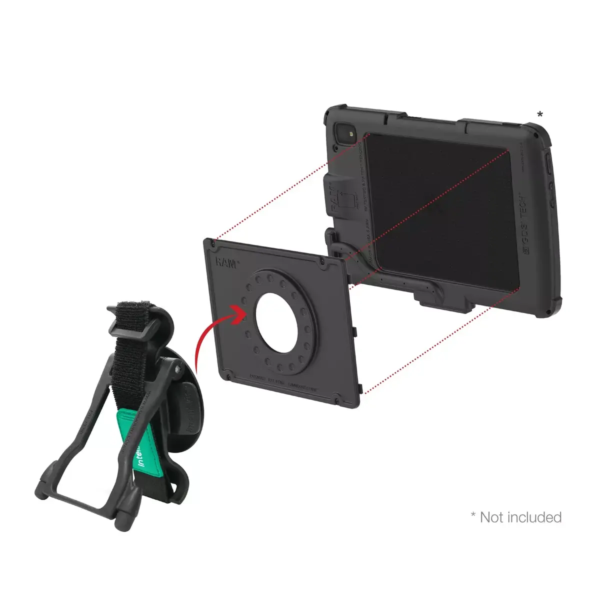 RAM Mounts GDS Hand-Stand rokturis planšetēm līdz 10" Photo 3