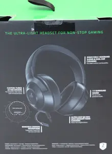 Razer Kraken X Lite Wired Over-Ear Gaming Headset with Microphone in Black