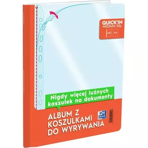 Oxford album with crystal pockets for punching A4 60 leaves 50µ crystal