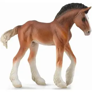 Collecta figure Clydesdale foal bay model 004-88625, realistic collectible horse figurine