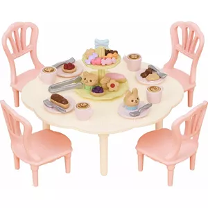 Spēļu komplekts Epoch Sylvanian Families Sweets Party Set — virtuves komplekts, plastmasa, daudzkrāsains, 3+