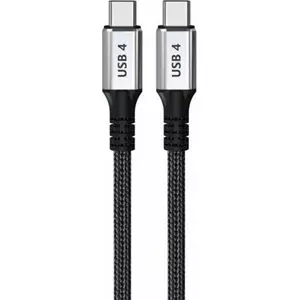 Thunderbolt cable TB Print AKTBXIACCTB200B — Thunderbolt 2 m, black‑silver